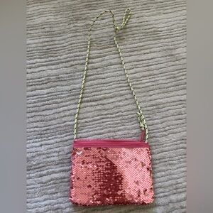 Sequin Pink Crossbody Bag